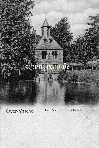 ancienne carte postale de Overijse Le pavillon du château