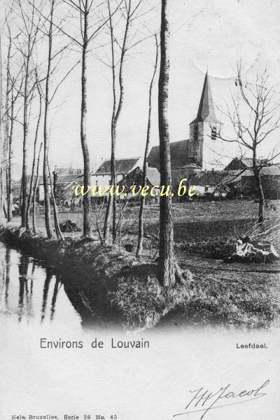 ancienne carte postale de Leefdael Environs de Louvain  - Leefdael.