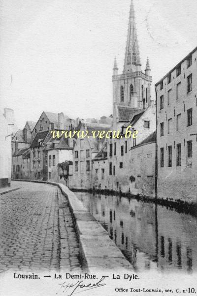 postkaart van Leuven Halvestraat - De Dijle