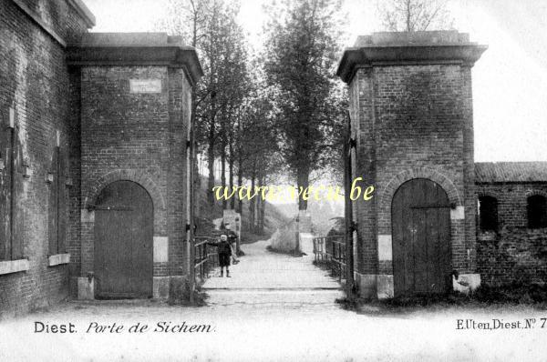 postkaart van Diest Porte de Sichem