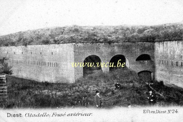 postkaart van Diest Citadelle - Fossé extérieur
