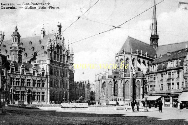 postkaart van Leuven Sint-Pieterskerk