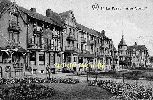 postkaart van De Panne Square Albert Ier