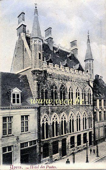 postkaart van Ieper Hôtel des postes