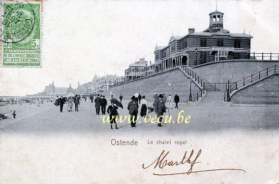 postkaart van Oostende Koninklijke villa