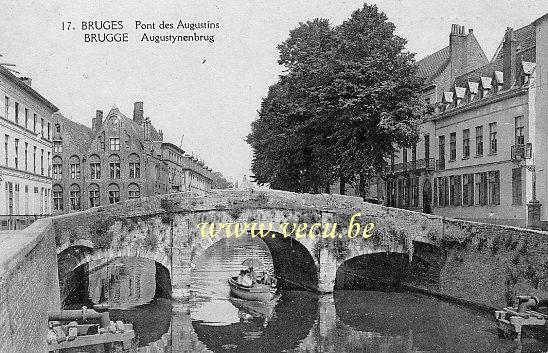 postkaart van Brugge Augustynenbrug