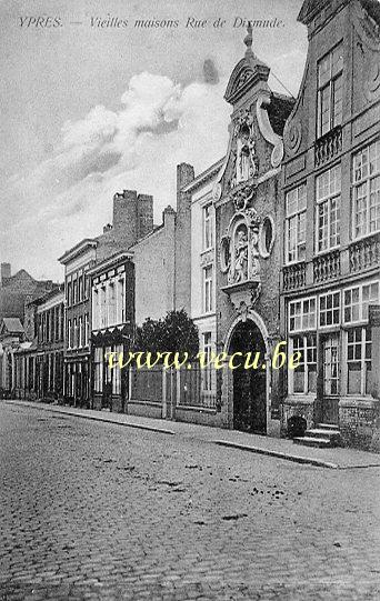 postkaart van Ieper Vieilles maisons rue de Dixmude