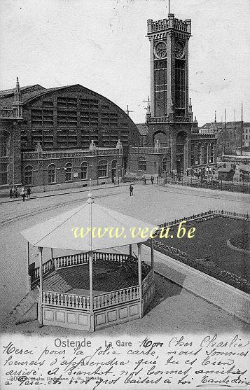 postkaart van Oostende Het Station