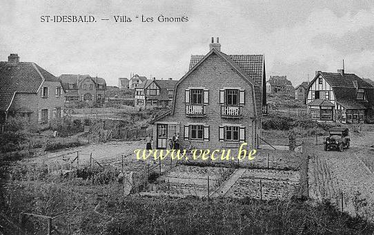 ancienne carte postale de Saint-Idesbald Villa 