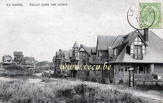 postkaart van De Panne Villas dans les dunes