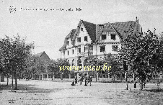 ancienne carte postale de Le Zoute Le Links Hôtel