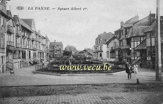 ancienne carte postale de La Panne Square Albert Ier