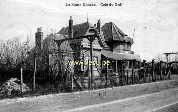 ancienne carte postale de Le Zoute Café du Golf