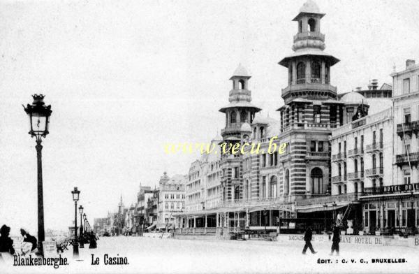 ancienne carte postale de Blankenberge Le Casino