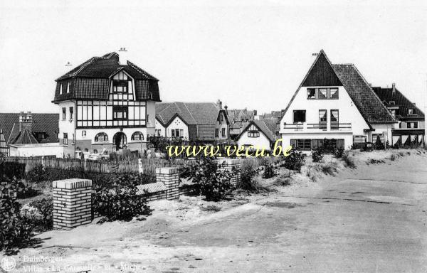 postkaart van Duinbergen Villa la caravelle en villa Miche