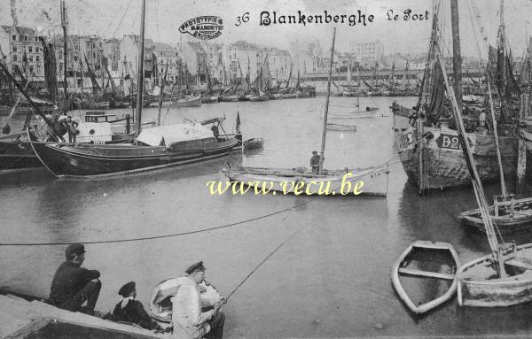 ancienne carte postale de Blankenberge Le port