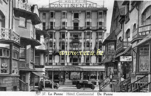 postkaart van De Panne Hôtel Continental