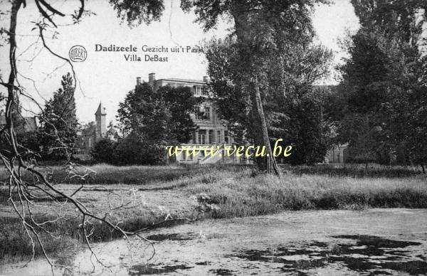 postkaart van Dadizele Gezicht uit't park - Villa DeBast
