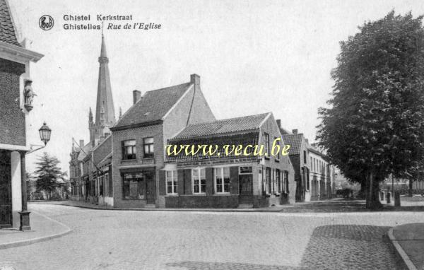 postkaart van Gistel Kerkstraat