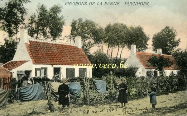 ancienne carte postale de La Panne DUYNHOEK