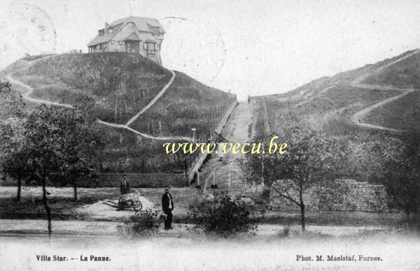 ancienne carte postale de La Panne Villa Star
