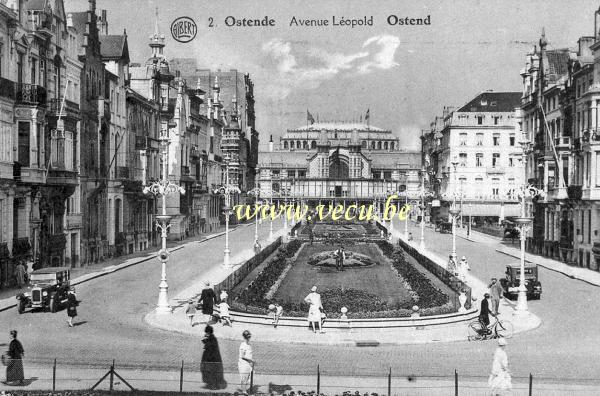 postkaart van Oostende Leopoldlaan