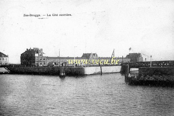 postkaart van Zeebrugge La cité ouvrière