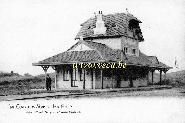 ancienne carte postale de Le Coq La Gare