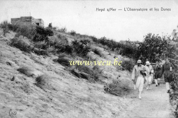 postkaart van Heist L'observatoire et les dunes