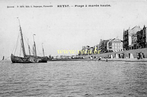 postkaart van Heist Plage à marée haute