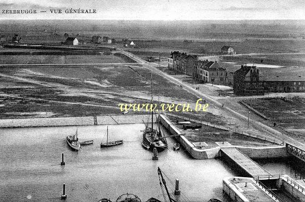 postkaart van Zeebrugge Vue générale