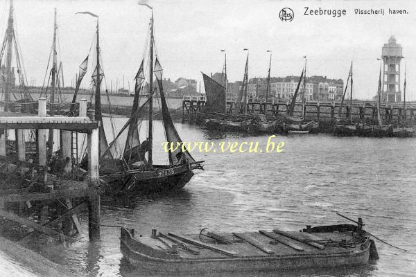 postkaart van Zeebrugge Visscherij haven