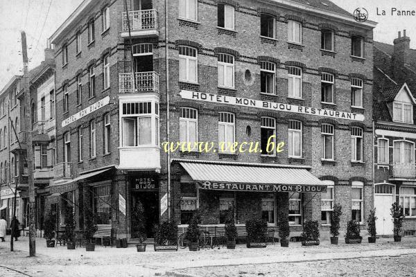 ancienne carte postale de La Panne Hotel Mon Bijou Avenue de la Mer