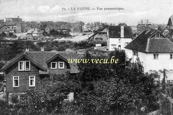 ancienne carte postale de La Panne Vue panoramique