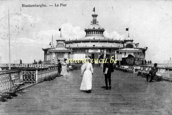 ancienne carte postale de Blankenberge Le Pier