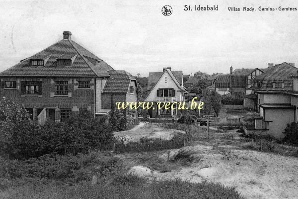 postkaart van Sint-Idesbald Villas Rody, Gamins - Gamines