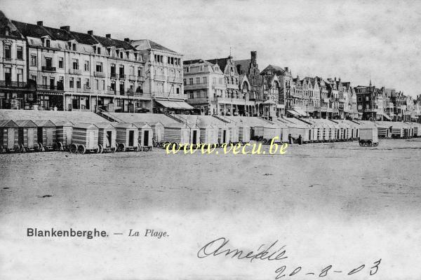 postkaart van Blankenberge La Plage