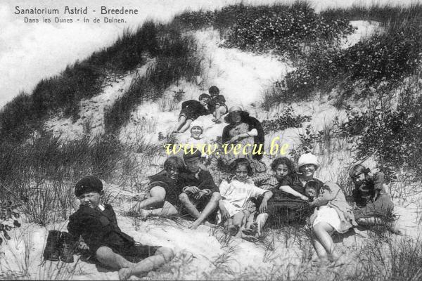 postkaart van Bredene Sanatorium Astrid - In de duinen