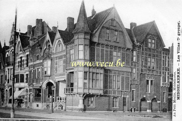 ancienne carte postale de Middelkerke Les Villas