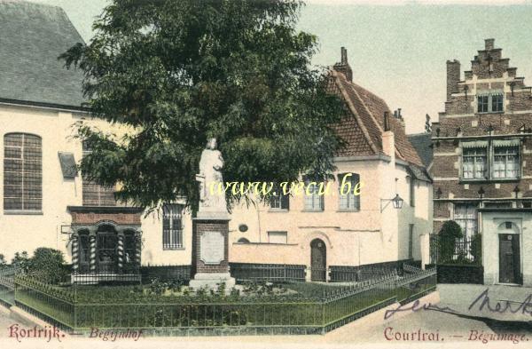 postkaart van Kortrijk Begijnhof