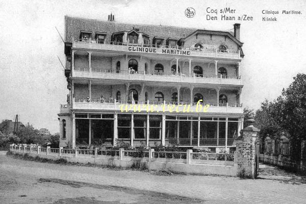 ancienne carte postale de Le Coq Clinique Maritime