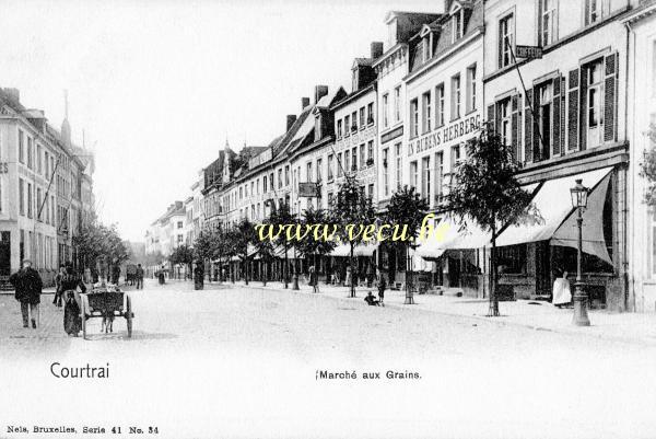 postkaart van Kortrijk Marché aux Grains