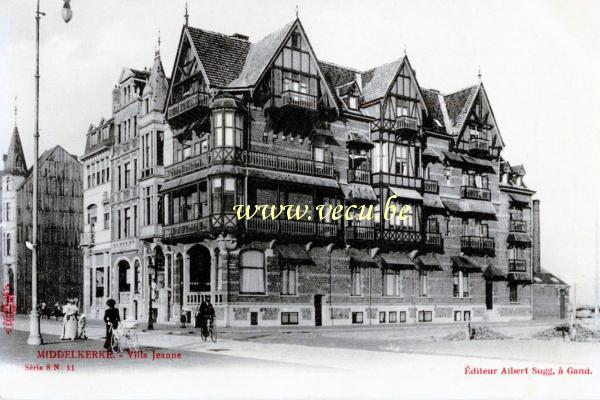ancienne carte postale de Middelkerke Villa Jeanne
