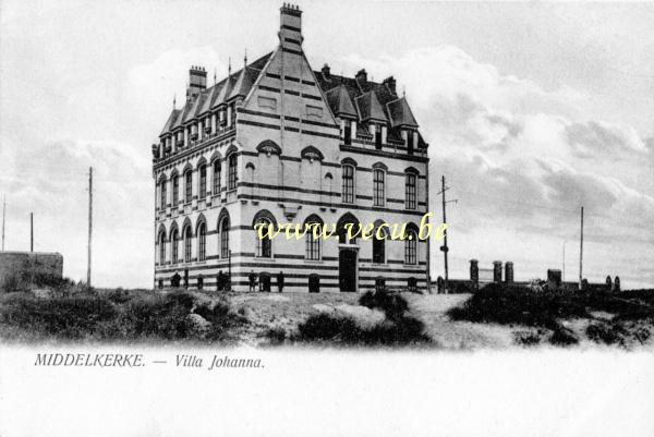 ancienne carte postale de Middelkerke Villa Johanna