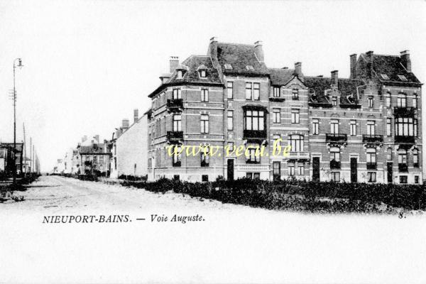 postkaart van Nieuwpoort Voie Auguste