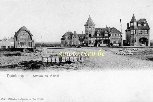 postkaart van Duinbergen Station du vicinal