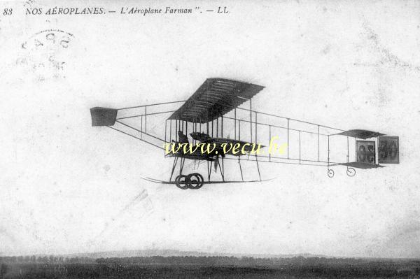 ancienne carte postale de Avion L'Aéroplane Farman