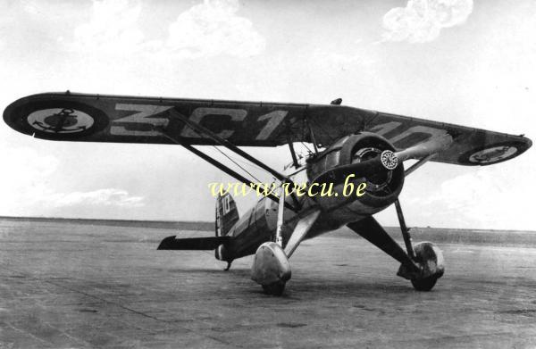 ancienne carte postale de Avion Avion de chasse Morane-Saulnier MS225- 75 exemplaires produits(en service de 1932 à 1940)