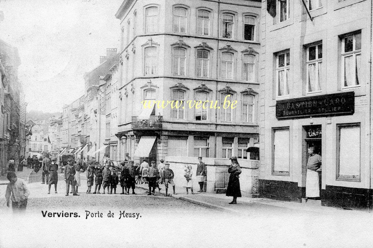 Format D'agrandissement Carte Postale Ancienne Verviers