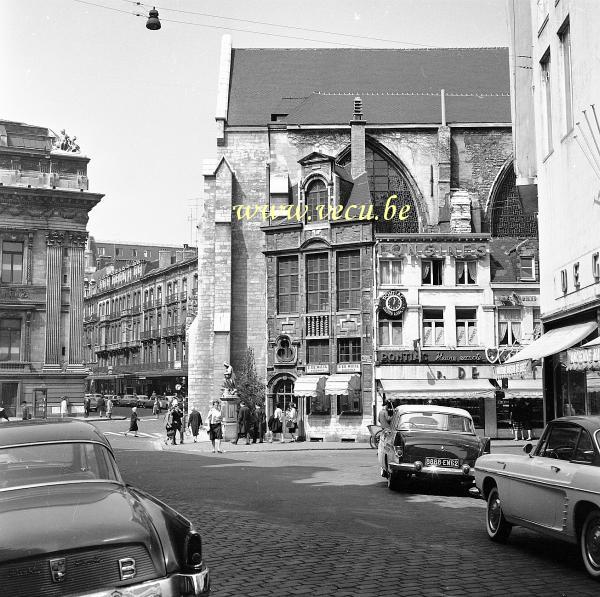 photo ancienne  de Bruxelles - petitre rue au Beurre  Petite rue au beurre